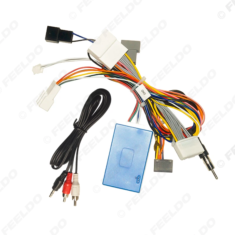 FEELDO Car Audio 16PIN Android Power Calbe für Nissan Teana DVD Player Kabelbaum Adapter