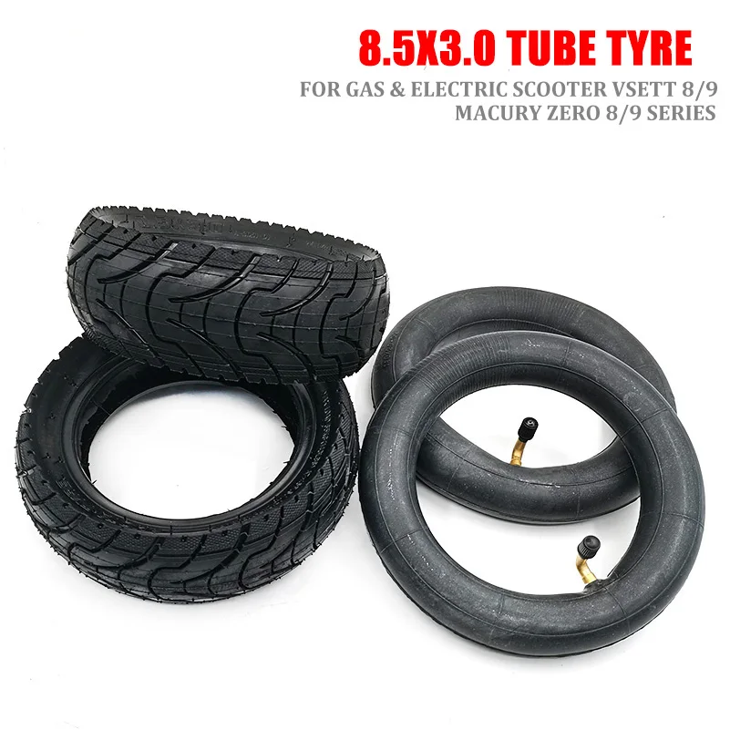 8.5Inch 8.5x3.0 Pneumatic outer Tire Inner Tube for Electric Scooter VSETT 8 9 Zero 8 9 PRO 8.5 Inches 8 1/2X3.0 Inflatable Tyre