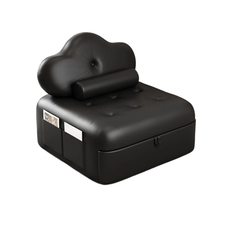 

Internet celebrity living room cream wind push-pull multi-functional small apartment foldable single sofa bed dual-purpose