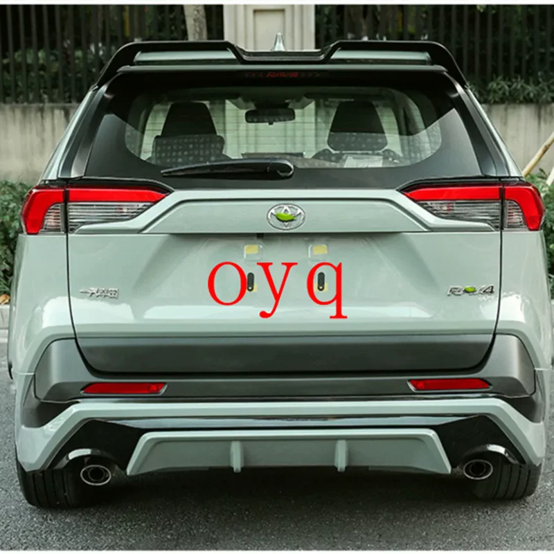 For Toyota RAV4 2020 2021 2022 2023 high quality ABS Plastic Unpainted Color Rear Spoiler Wing Trunk Lid Cover Car Styling