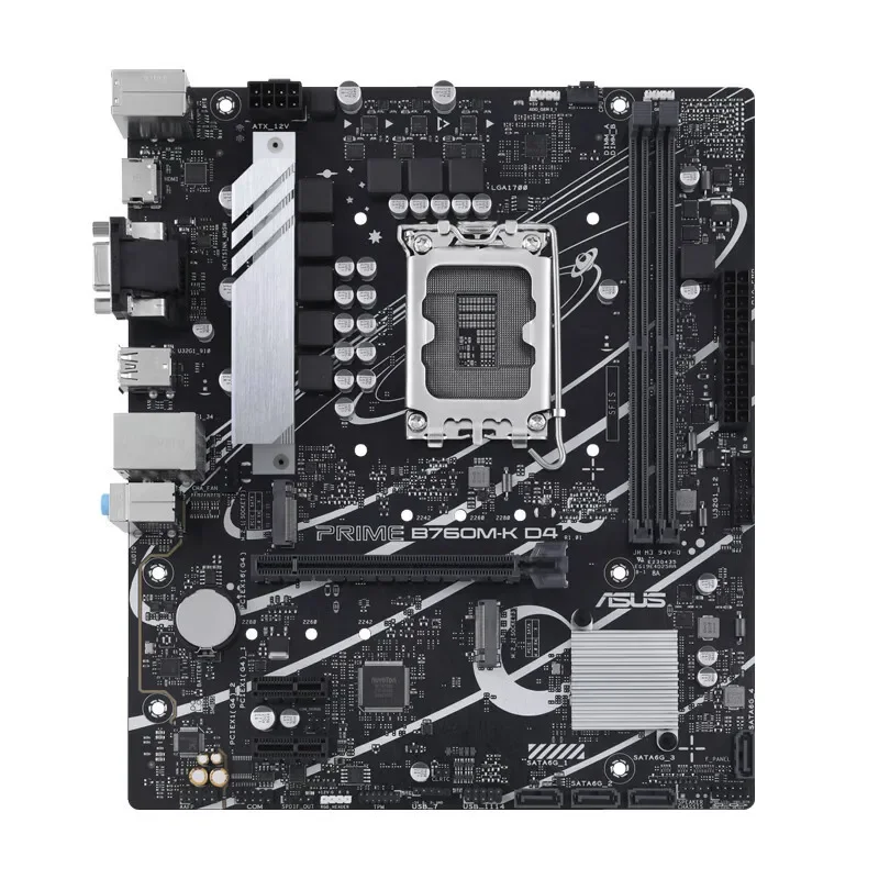 B760M-K D4 desktop computer office main board is suitable for supporting 13th generation CPU 13700F