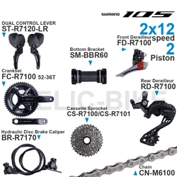 SHIMANO 105 Groupset ST-R7120 FD-R7100 RD-R7100 FC-R7100 CS-R7100 CS-HG710 BR-R7170 CN-M6100 SM-BBR60 Original Parts