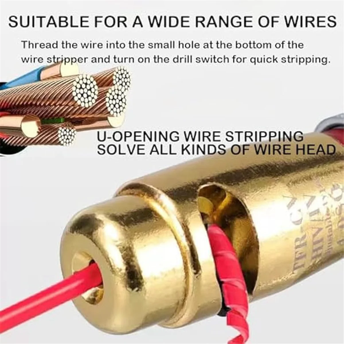 

NEW_Инструмент для зачистки проводов для дрели, инструмент для зачистки и скручивания проводов
