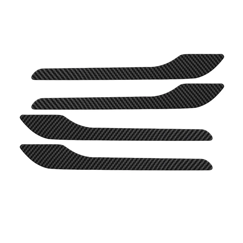 4pcs Car Door Handle Sticker For Tesla Model 3 Y 2017 - 2022 Door Wrap Cover Paste Model3 Model Y Accessories Carbon Fiber ABS