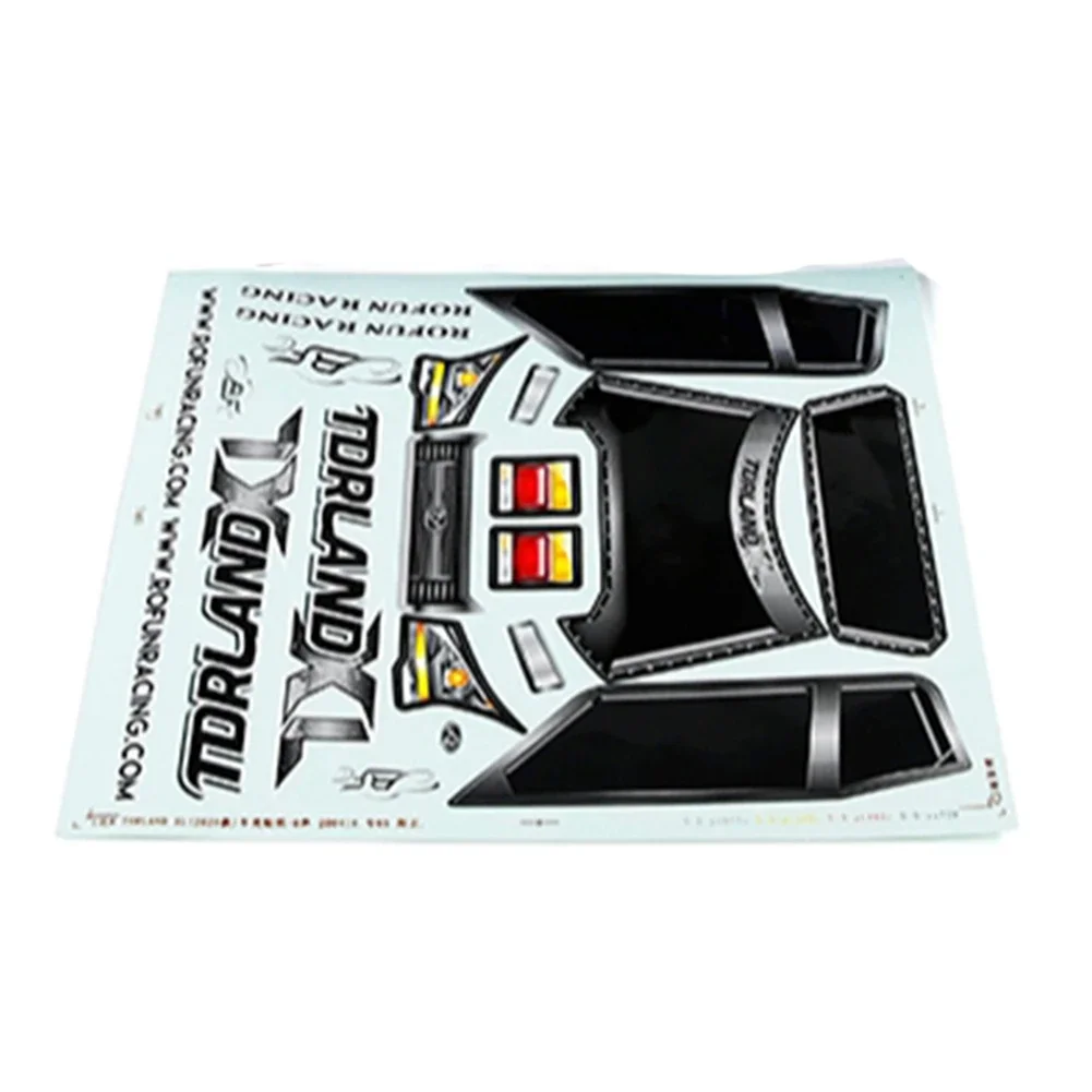 B-M ROFUN Auto Shell Body Aufkleber für 1/8 HPI Racing Savage XL FLUX Rofun Rovan TORLAND XL Bürstenlosen Lkw Spielzeug Teile, Blau