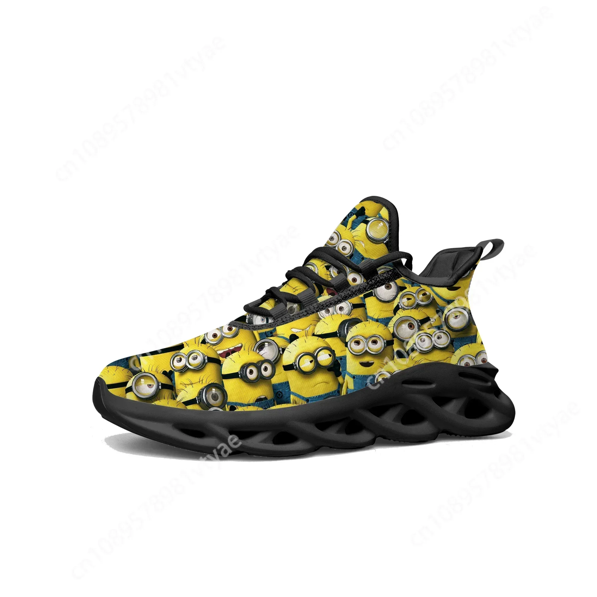 Kevin Stewart Bob Flats Sneakers Little Yellow Man Cartoon Men Women Sports Running Shoes High Quality Tailor Made Lace Up Shoes