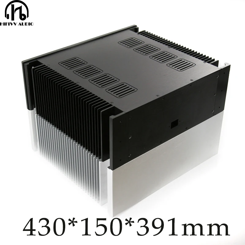 430*150*391mm Aluminum Chassis Audio Amplifier case KSA-50 Aluminum Chassis Shell heat dissipation aluminum Power Filter chassis