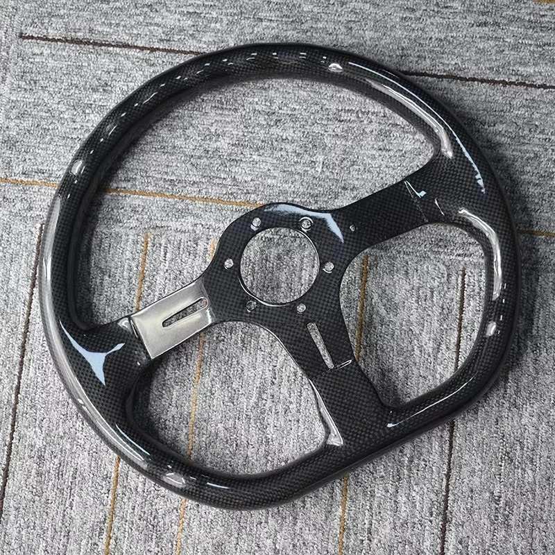 Universal 14 Inch Genuine Carbon Fiber Racing Sport Steering Wheel Diameter 330mm