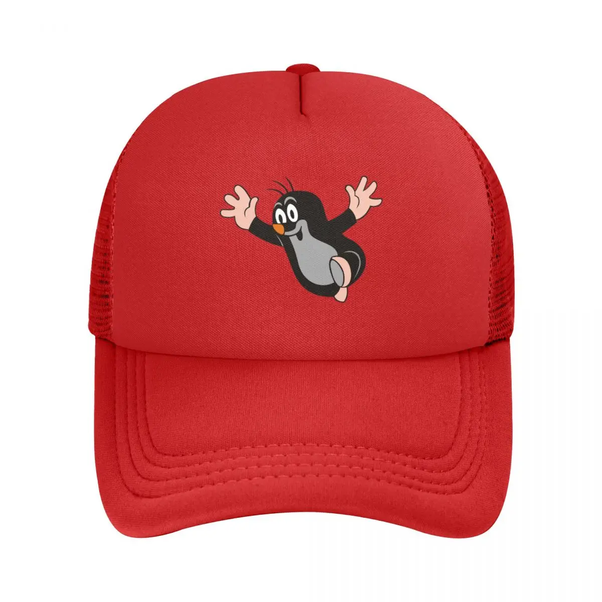 Cute Happy Mole Krtek Mesh Baseball Caps Snapback Baseball Hats Breathable Casual Casquette Outdoor For Men's And Women's