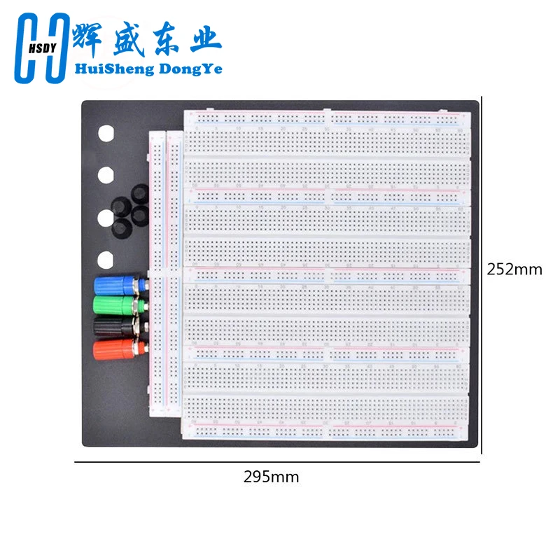 Imagem -03 - Solderless Solderless Circuit Test Board Quatro Placas Combinadas Zy208 Mb102 3220 Furos