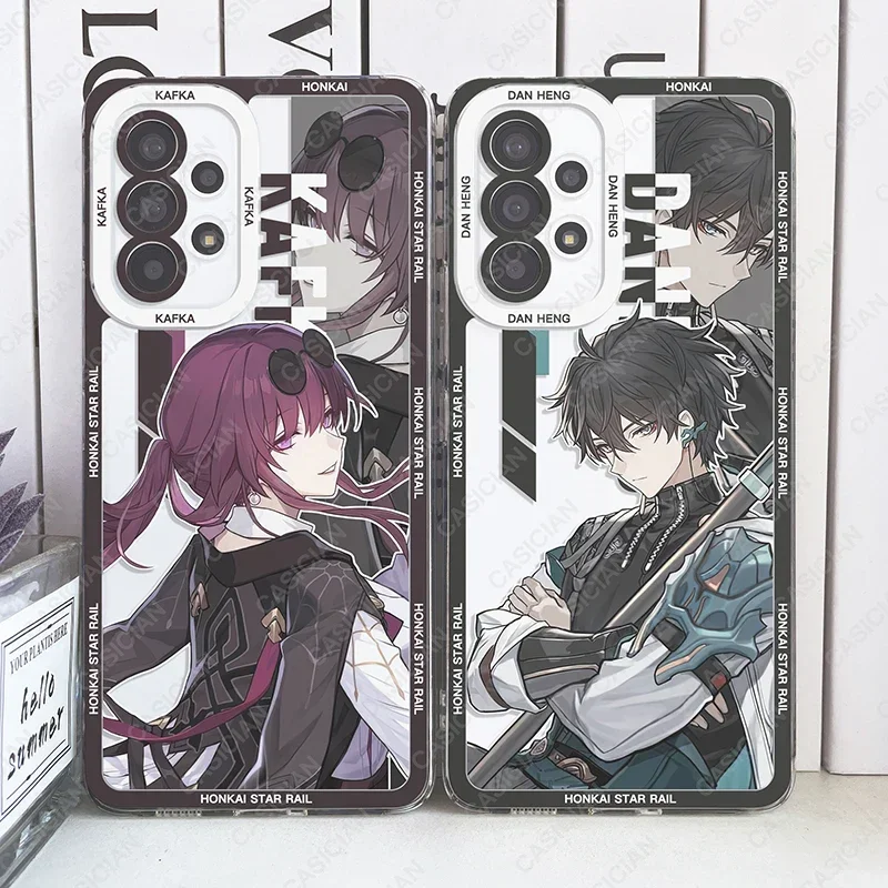 Чехол для телефона Honkai Star Rail Sampo Jing Yuan Kafka для Samsung Galaxy S20 Plus S21 FE S22 S23 Ultra A53 A52 A54 S24