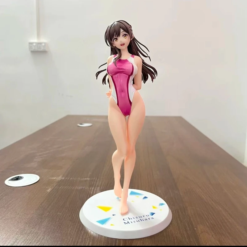 彼女、お借りします水原千鶴競泳水着立ち置物二次元装飾男の子のおもちゃギフト