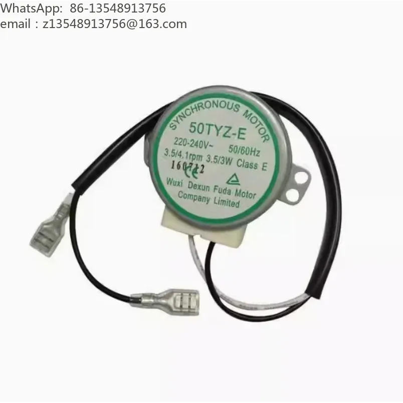 50TYZ-E Synchronous Motor for Ice Cube Machine 220V~240V  110V 3.5/3W 3.5RPM AC Motor for Ice-making Parts Accessories