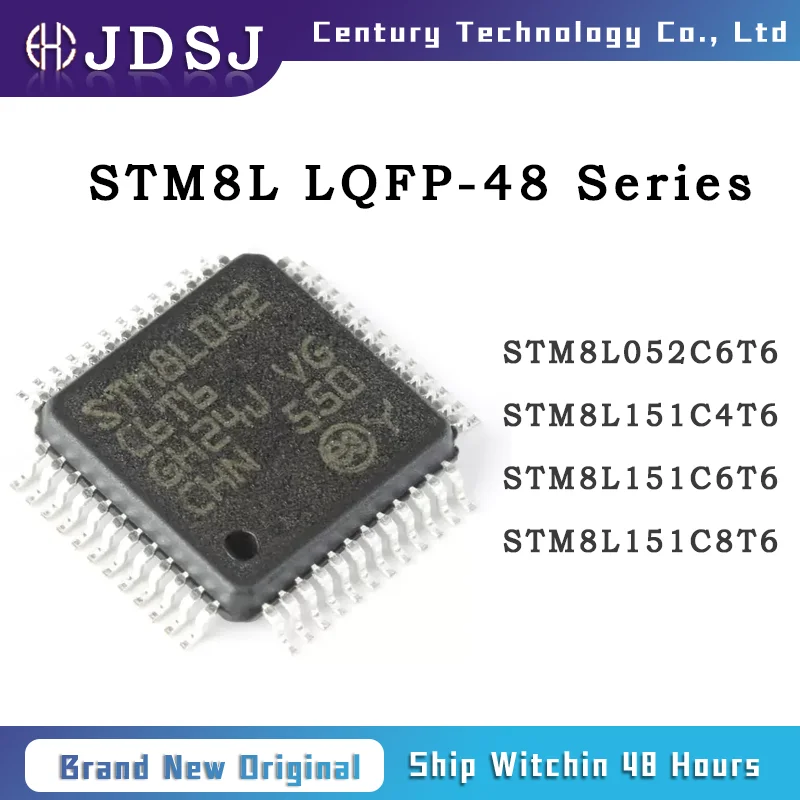 5PCS STM8L052C6T6 STM8L151C4T6 STM8L151C6T6 STM8L151C8T6 LQFP-48 Brand New Original IC Chip