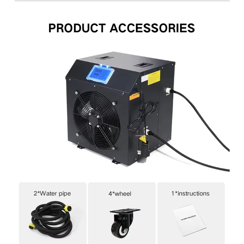 Portable Water Chiller Ozone Ice Bath Chiller for Athlete Body Repair Cold Plunge
