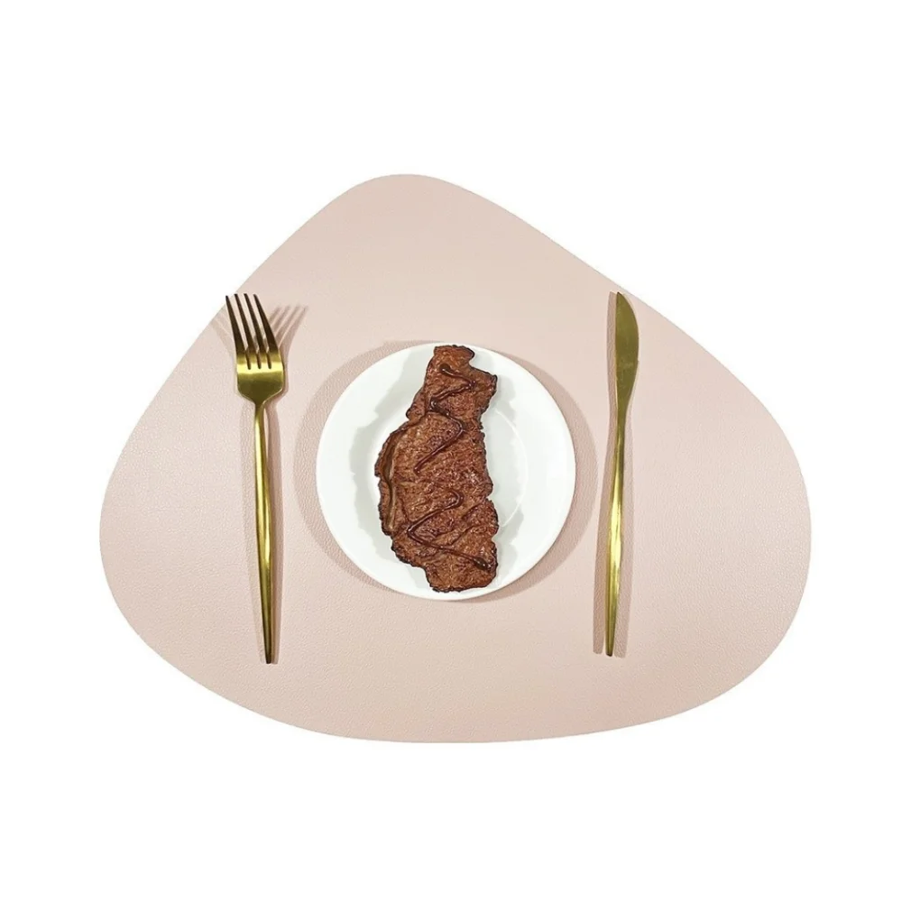

Modern PU Leather Placemats Anti Slip Dual-Sided Dinnerware Mats Waterproof Oil-Proof Flatware Place Pad Restaurant Decor