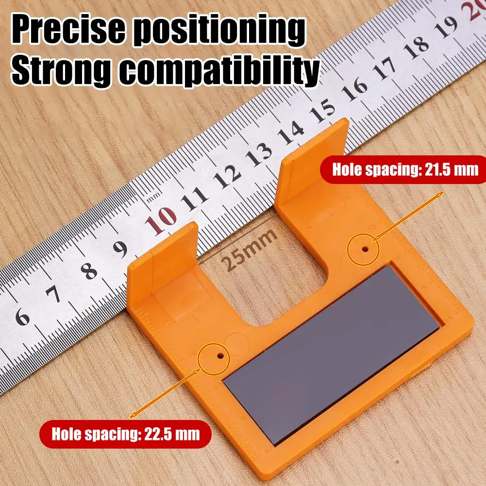 Magnetic Woodworking Hinge Installation Positioning Tool - Quick Fix Point Plate for Cabinet Door Panel