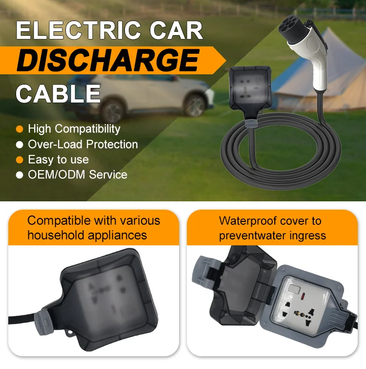 Pistola de descarga de vehículos de energía, Ev V2L dispositivo de carga, compatible con MG, Kia, tipo 2