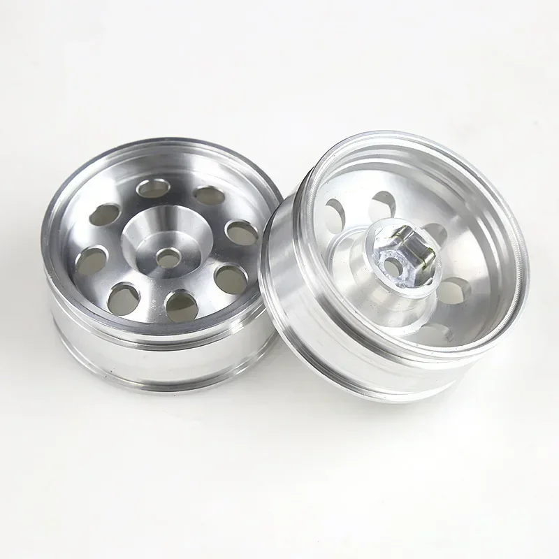 RC Car Front and Rear Wheel Rims Tractor Trailer Wheel Hubs for 1/14 Tamiya Tractor Truck Climbing Trailer Cargo Car