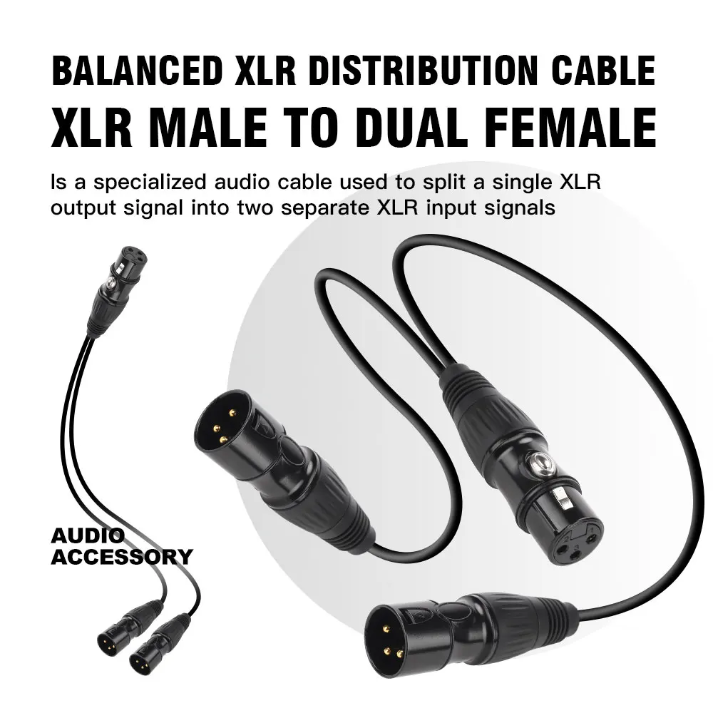 Xlr Male To Dual Fe…