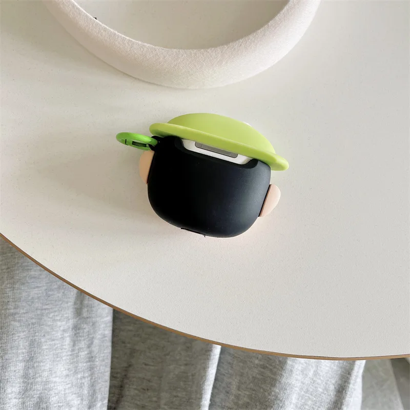 Custodia carina Frog Boy per AirPods 4 Airpod 1 2 3 Pro Pro2 Auricolari Bluetooth Scatola di ricarica Custodia protettiva per auricolari
