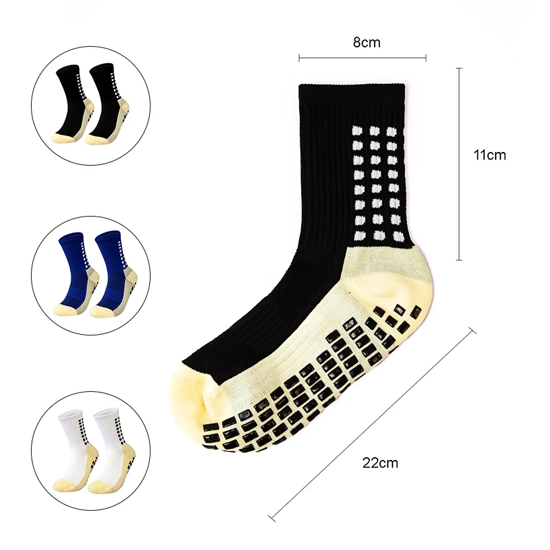 6 Pairers, Children's Sports Socks, Children's Football Socks, Dotted Non-slip Football Socks, Breathable