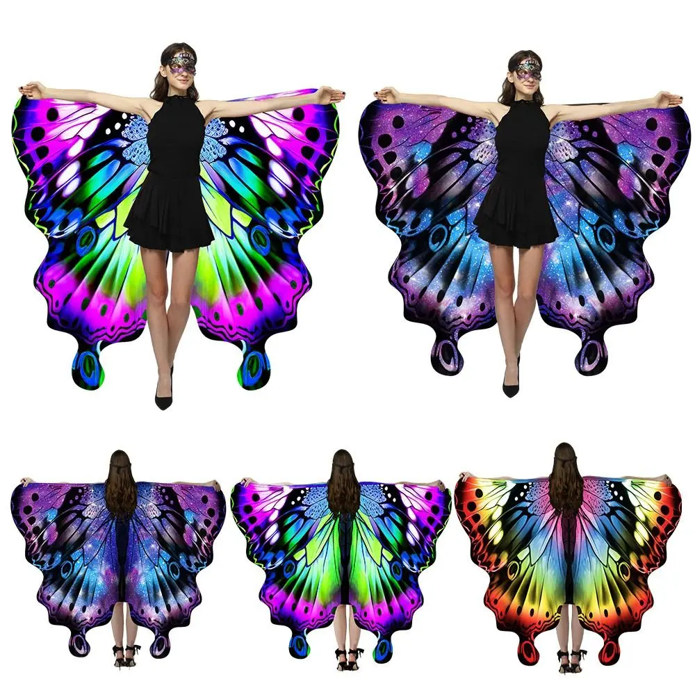 Festival Party Zubehör Schmetterling Schal Umhang Partybevorzugung Geschenk Requisiten Fee Flügel Umhang Cosplay Halloween Kostüm Erwachsene