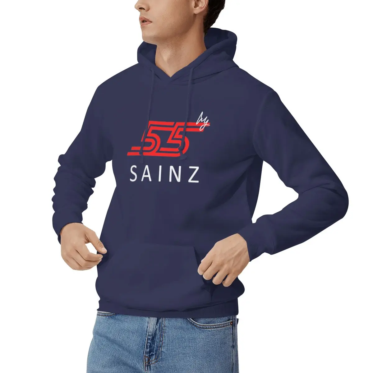 Carlos Sainz Jr F1 Signature Graphic - Dark Hoodies Men Women  Pullover Sweatshirts Hip Hop Long Sleeve Streetwear Autumn Winter