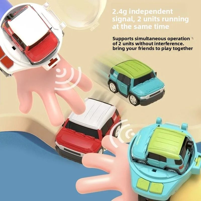 Cross-border C17 black technology watch remote control car mini car racing children boys and girls friends toy gift