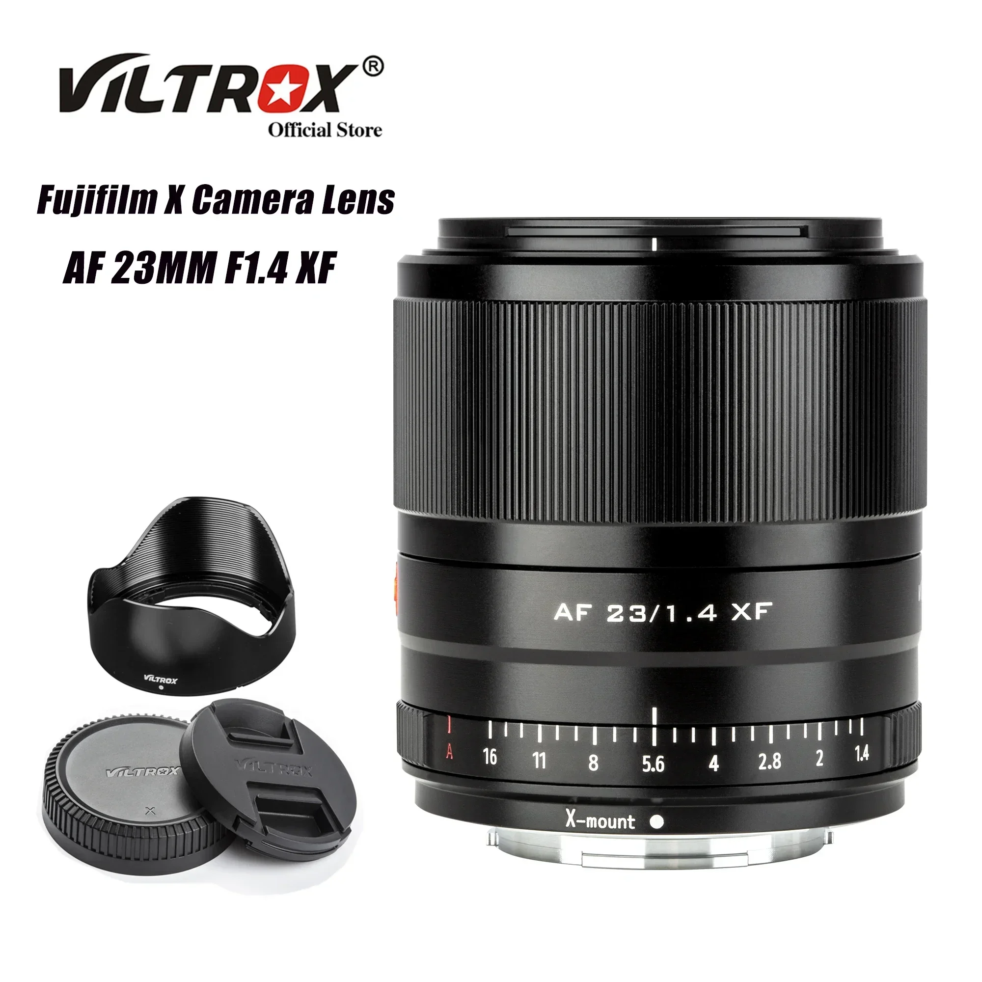 

Viltrox 23 мм F1.4 AF с автофокусом и большой диафрагмой, портретный объектив, широкоугольные объективы для Fujifilm Fuji X Mount, объектив для цифровой камеры XT4