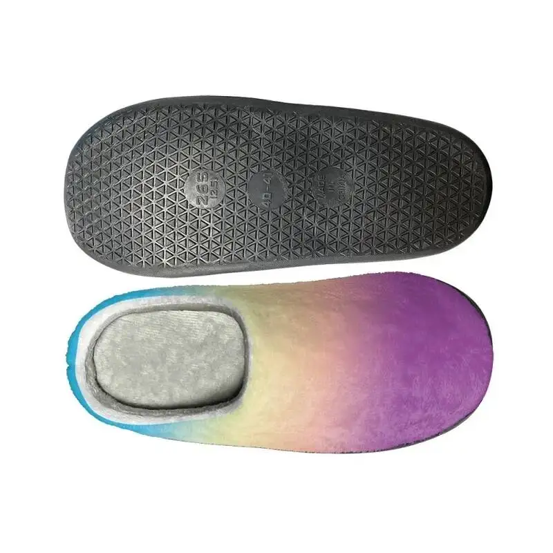 Lovely Husky Design Winter Cozy Footwear Women Flats Indoor Non Slip Slides Dropshipping All-Match House Warm Cotton Slippers