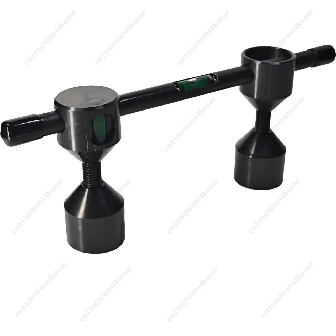 Metal Horizontal Water Bubble Quasi-bubble Round Metal Bubble with Base Mounting Hole Flange Level Precision