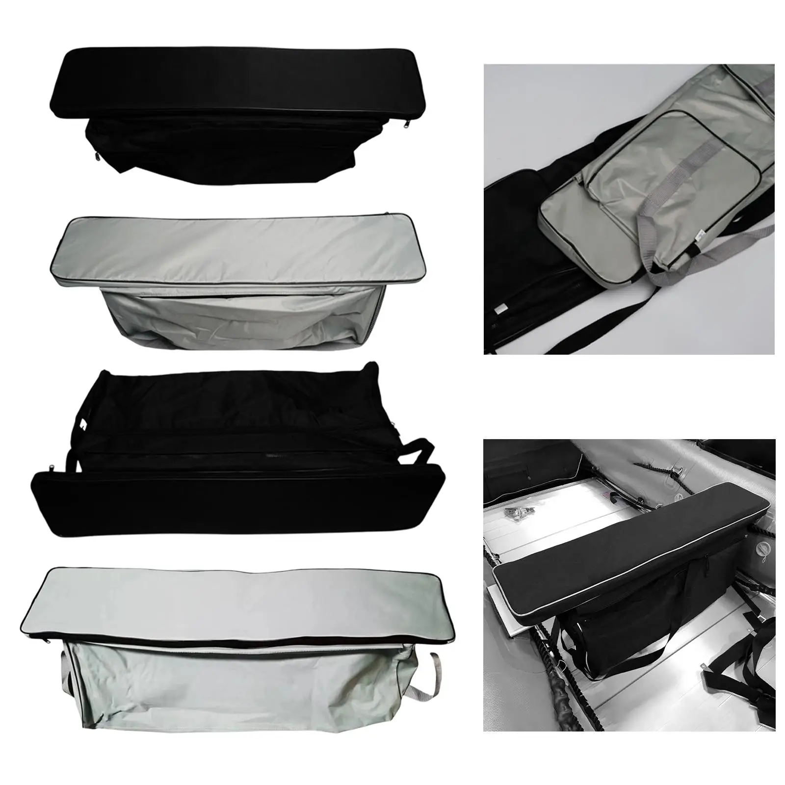 Inflatable Boat Seat Storage Bag Oxford Cloth Practical Accessories Easy to Install with Cushion Under Seat Bag Bench Seat Cover