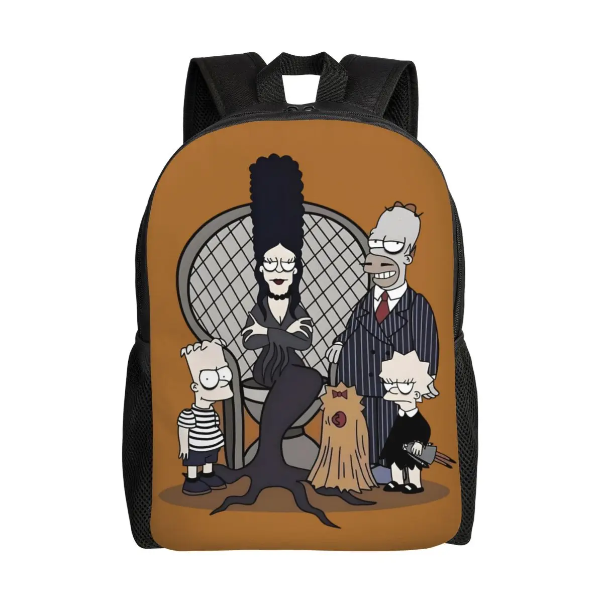 

Custom Simpsons Travel Backpack Men Women School Computer Bookbag Animated Sitcom College Student Daypack Bags
