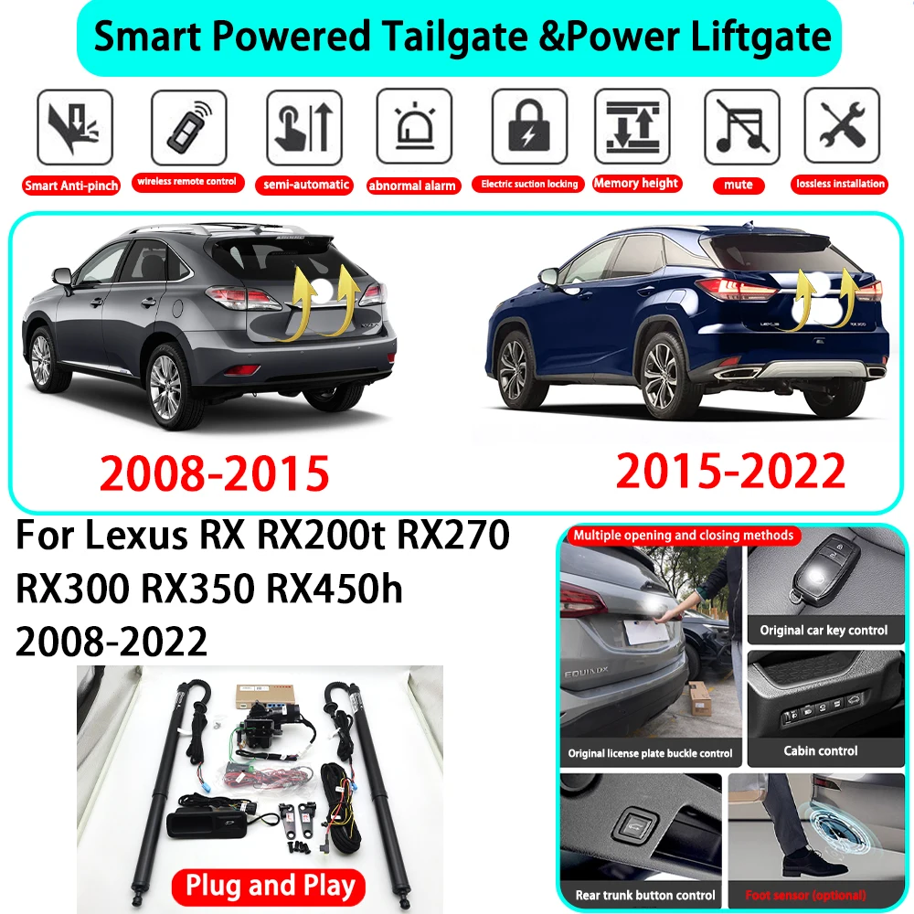 for Lexus RX RX200t RX270 RX300 RX350 RX450h 2008-2022 OEM Smart Automatic Powered Tailgate Electric Power Tailgate Lift Kit