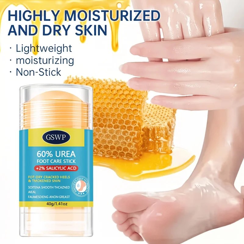 GSWP 60% Urea Foot Care Stick, Containing 2% Salicylic Acid, Is Designed for Dry, Cracked Feet. It Soothes Dry. 40g/80g view 3
