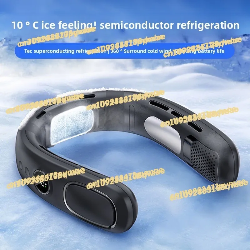 

2025 New Upgrade Semiconductor Cooling Neck-hanging Fan Charging Bladeless Air Conditioner Outdoor Portable