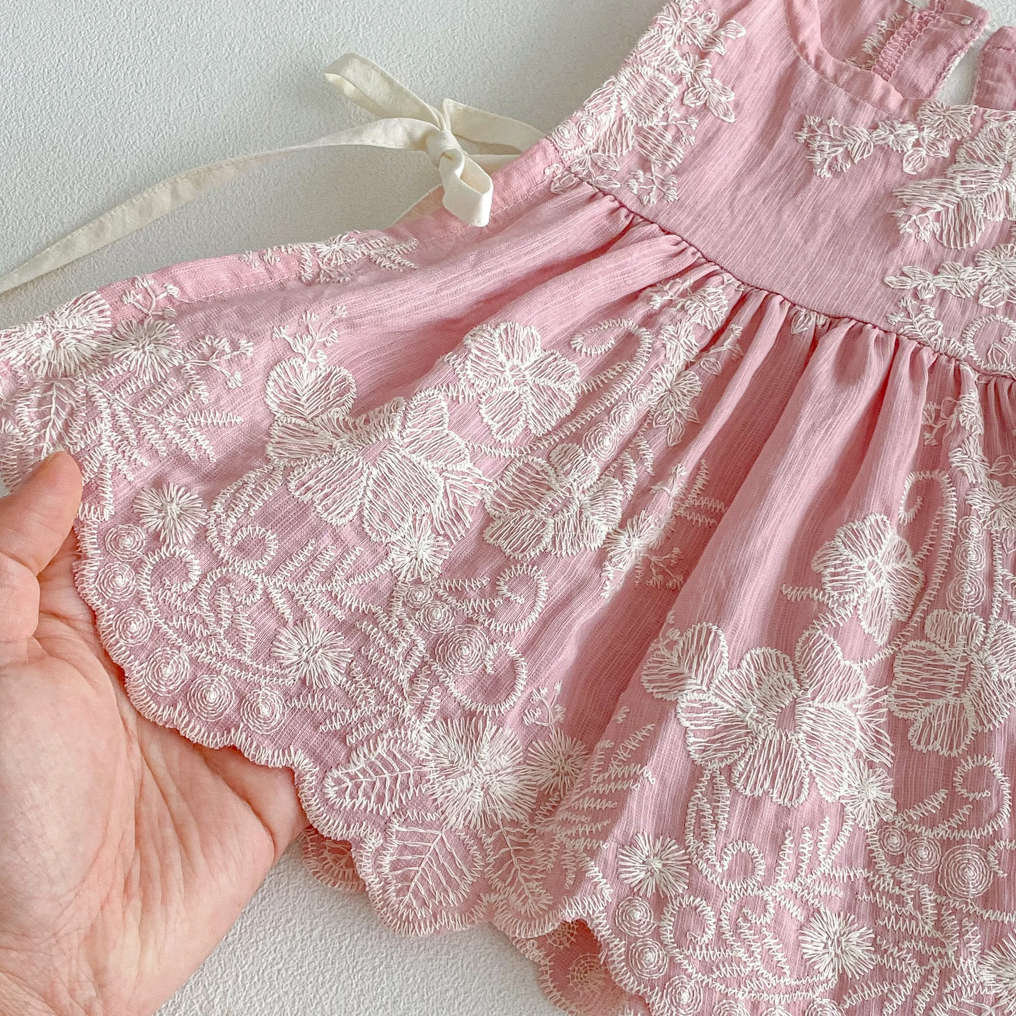 Frühlings- und Herbst-Baby-Einteiler, Stilvolles Windelkleid für Mädchen, Prinzessinnen-Set, Krabbelanzug-Set – Detail 6