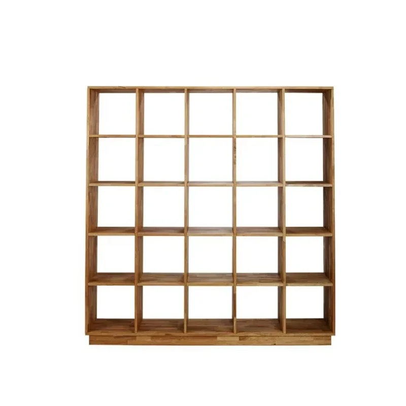 

Solid wood oak display case bookcase wooden shelf