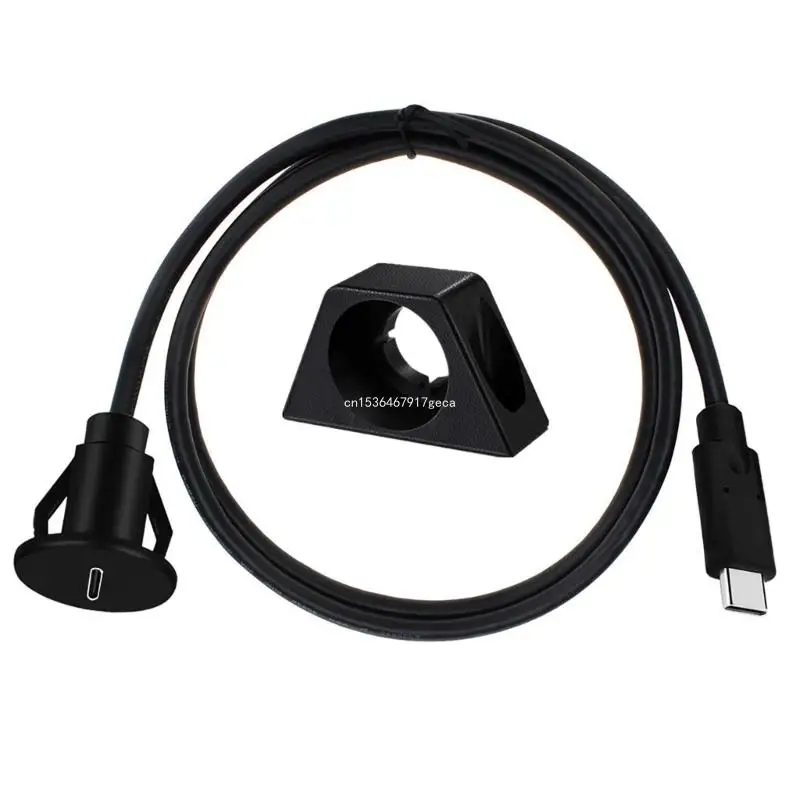 

Car Dashboard Panel Mount Adapter Cord Wire USB3.0 Type C 3.1 Male to Female Cable Support Fast Data Transmission Dropship