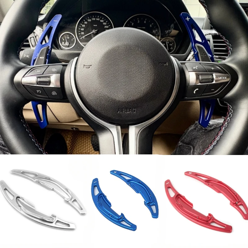 

For BMW M2 F87 M3 F80 M4 F82 F83 M5 F10 M6 F12 F13 X5M F85 X6M Al Alloy Car Steering Wheel Shift Paddle Shifter Extension 2PCS