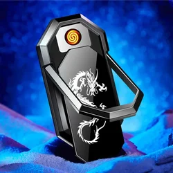 2 in-1 Electric Flameles Coil Tungsten USB Charging Lighter Strong Magnet Mobile Phone Holder Outdoor Windproof Lighter 2024