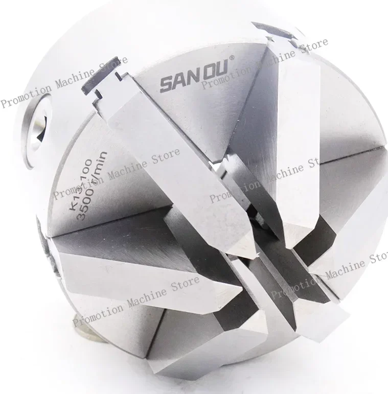 6Jaw Lathe Chuck 100mm 125mm 160mm 200mm Self-centering Six Jaw Chuck CNC Metal Lathe Metalworking Accessory
