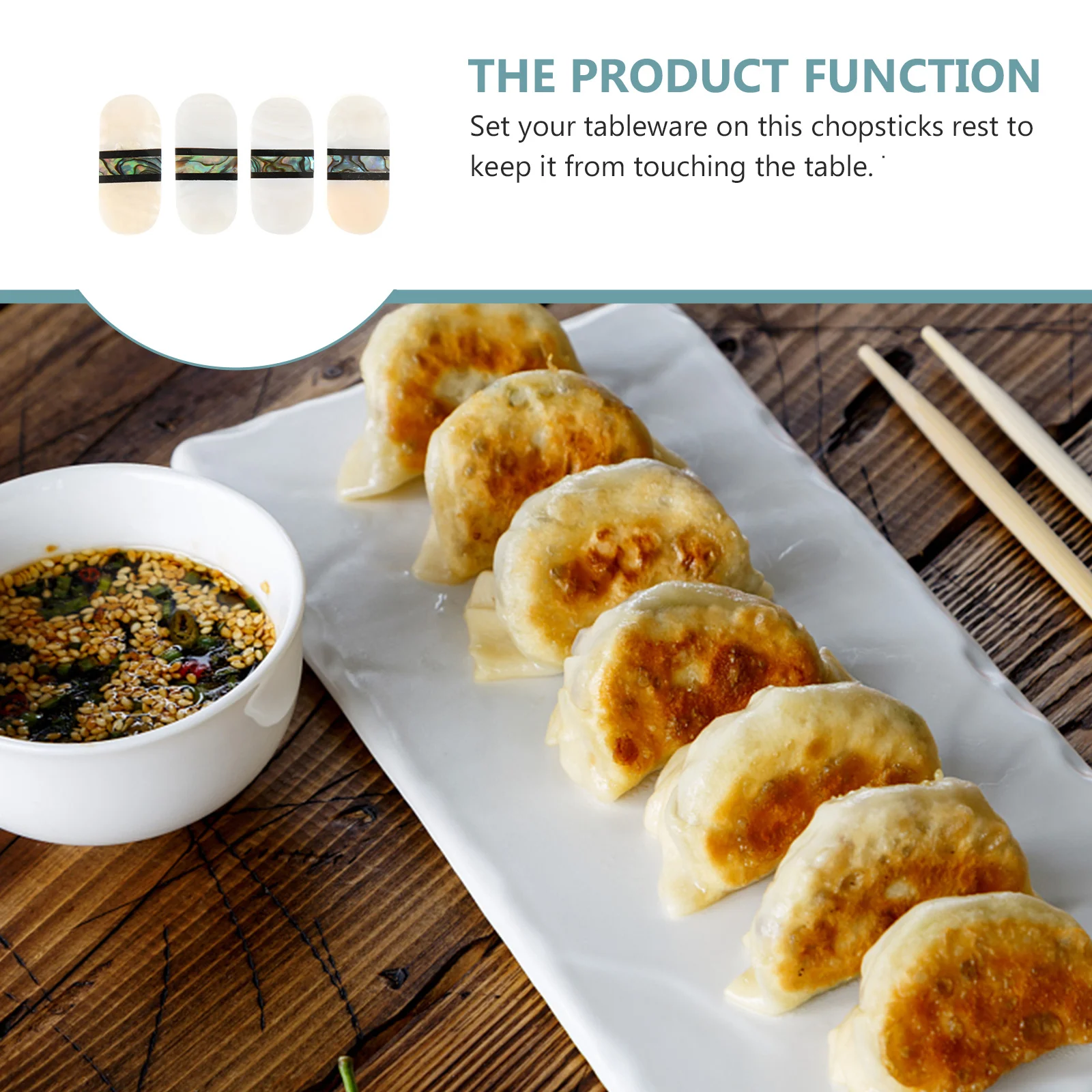 

4Pcs Unique Fashionable Shell Chopstick Rack Pretty and Convenient for Banquet Birthday Celebration and Party Chopsticks Rack