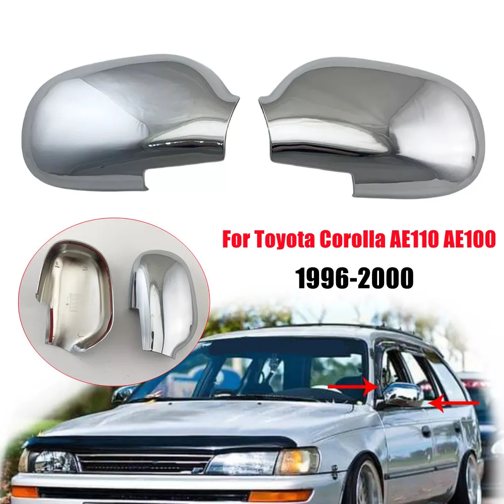 

2 шт. для Toyota Corolla AE110 AE100 1996-2000, крышка бокового зеркала заднего вида, крышка крыла, наружная дверь, отделка заднего вида, украшение автомобиля