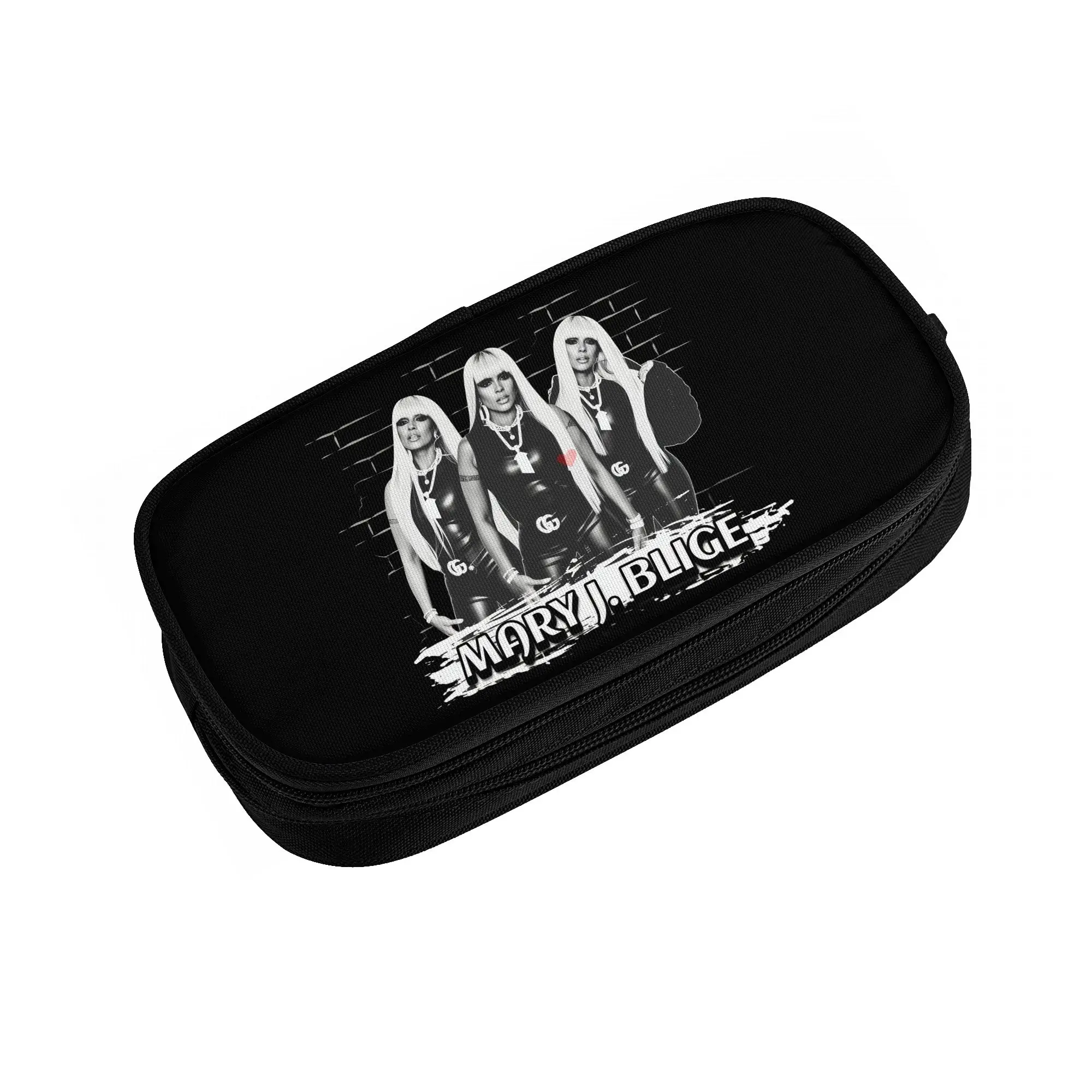 Mary Jane Blige  Cute Pencil Case Boys Girls Large Capacity Singer Queen Hip-Hop of R&B  Pencil Pouch Students Stationery