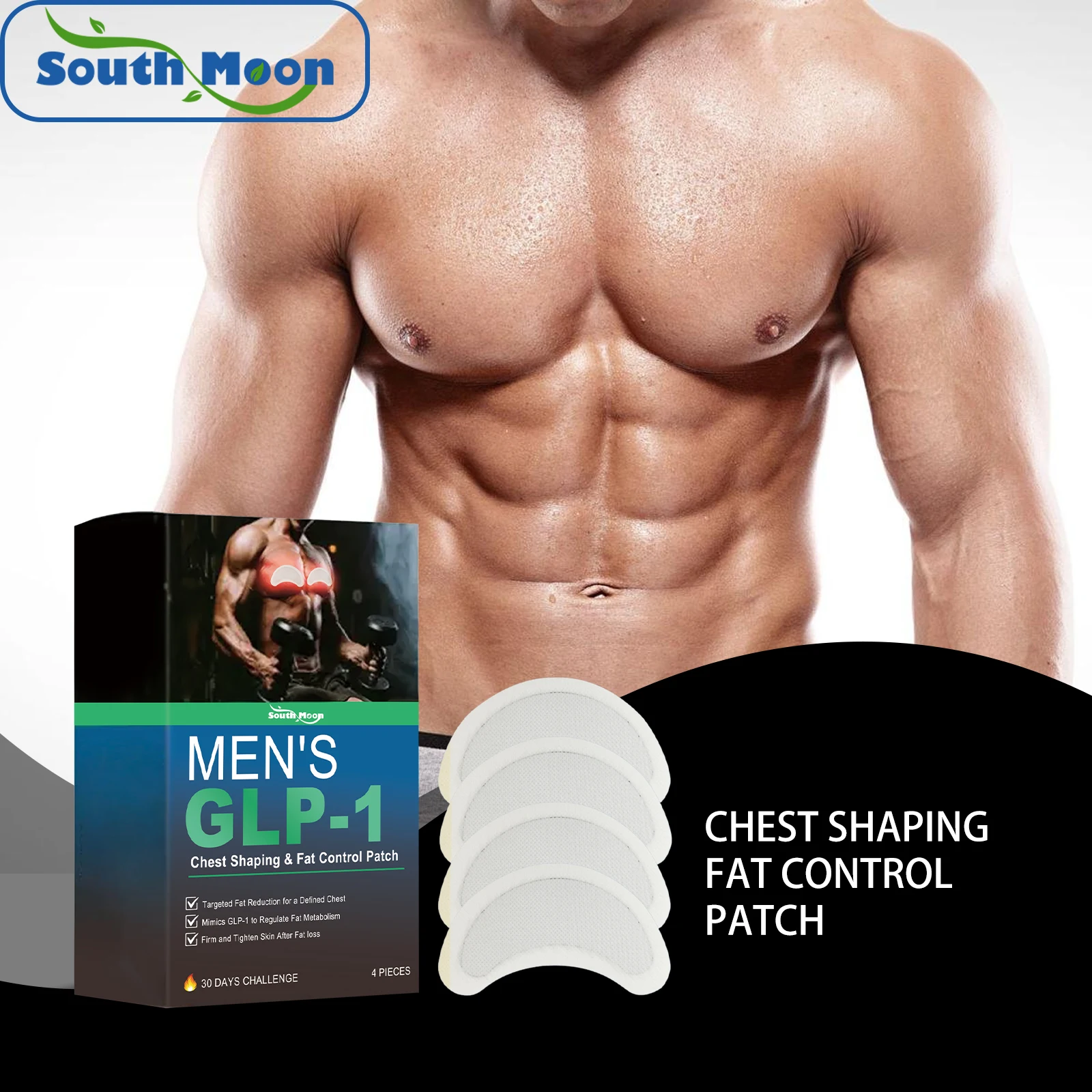 

Man Gynecomastia Removal Patch Breast Reduction Tighten Anti Cellulite Strengthen Belly Muscle Body Fitness Shrink Chest Patch