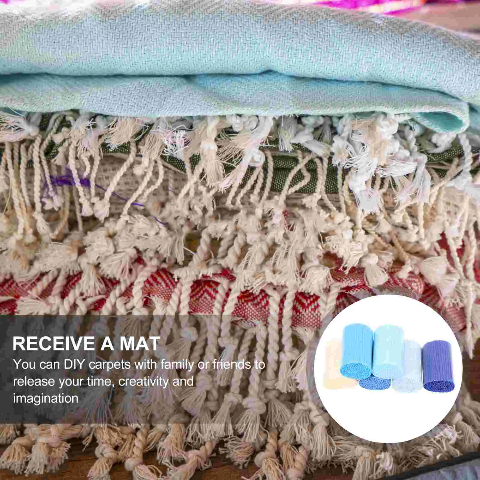 6 Pcs Section Embroidery Woven Rug DIY Crochet Yarn Latch Hook Decorative Tool Acrylic Carpet Supply