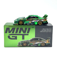 MINIGT In Stock  858 1:64 LBWK Silvia S15 Super Silhouette Diecast Diorama Model Collection Miniature Toys