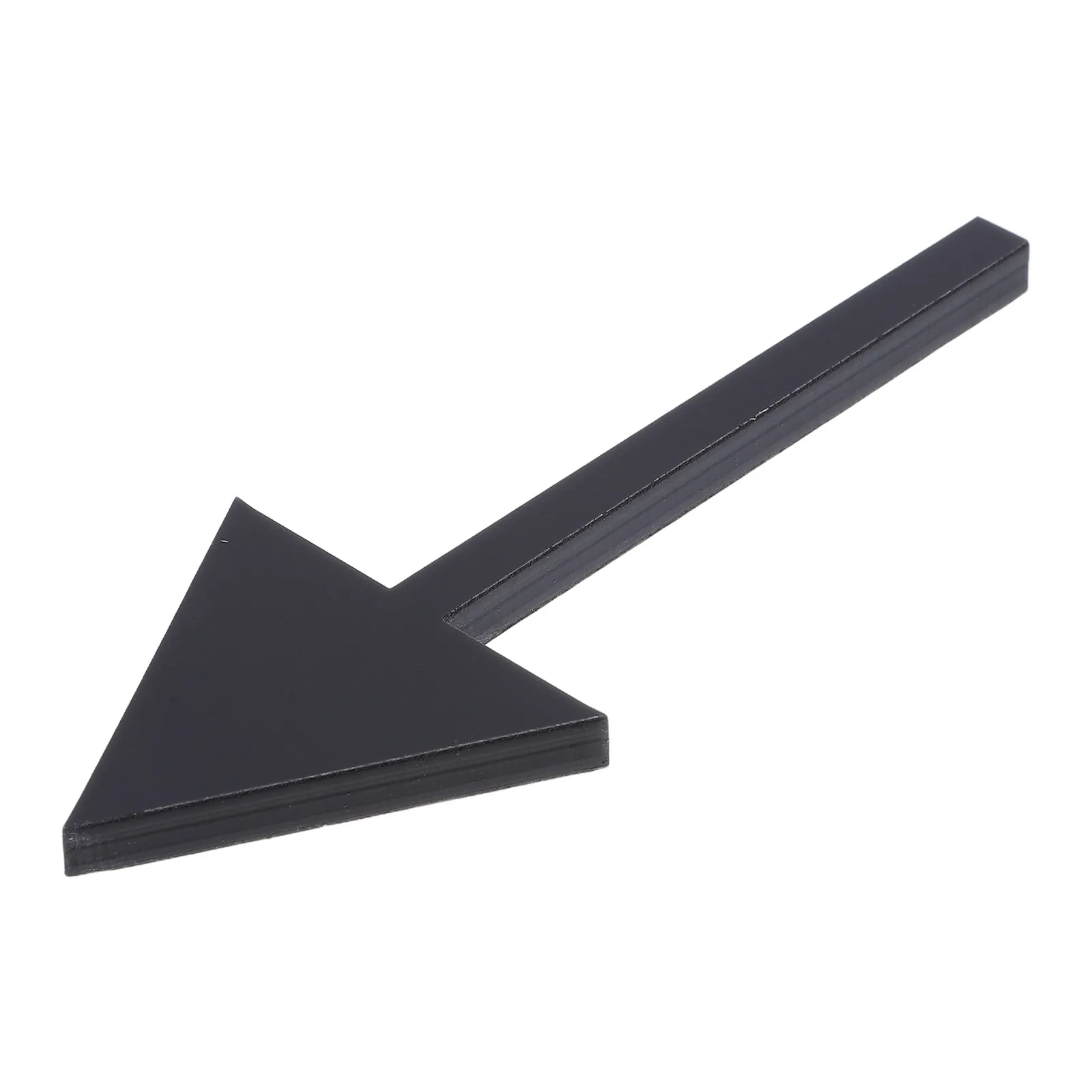 Black Acrylic Arrow Sign 3D Directional Wall Decal Self Adhesive Door Marker for Office Warehouse Navigation Guide Wayfinding